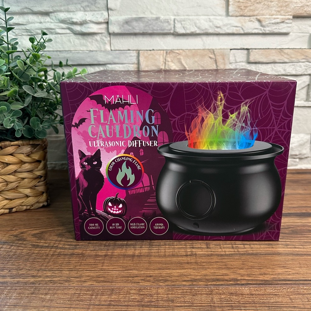 🆕 Mahli | Flaming Cauldron Ultrasonic Diffuser!